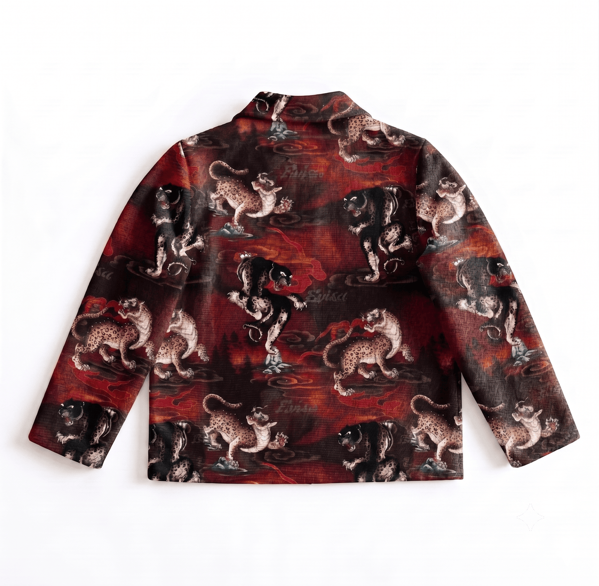 LEOPARD PRINT TAPESTRY JACKET