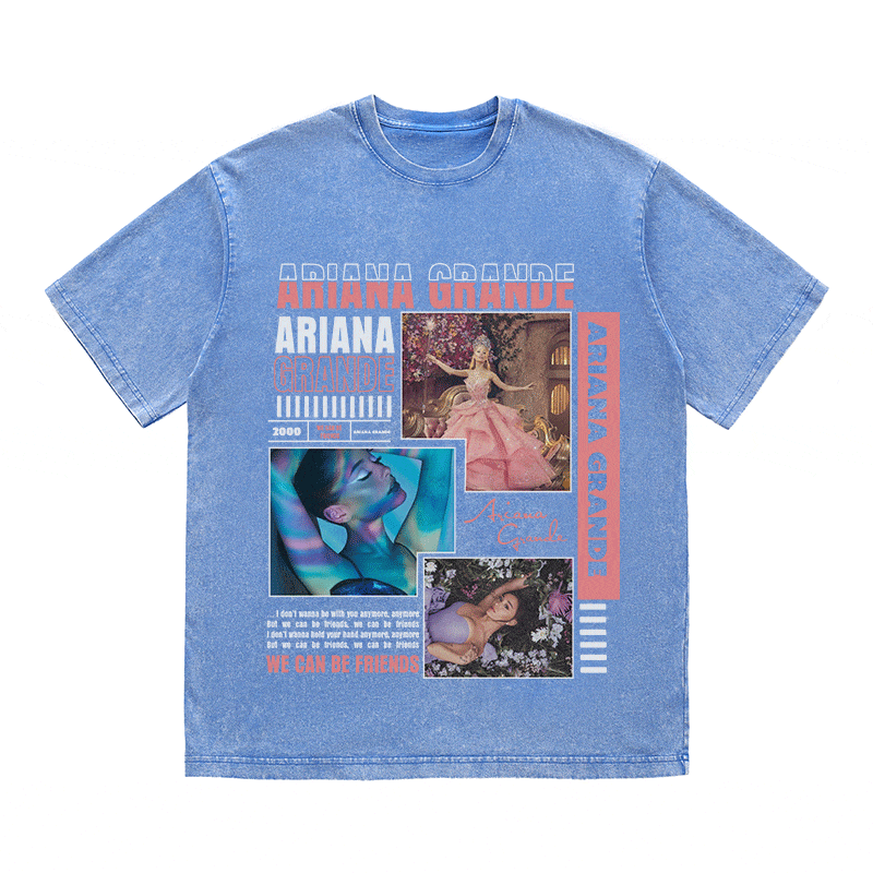 RDMCLOTHINGART tapestry hoodie ARIANA GRANDE HEAVY WEIGHT COTTON TEE-8988