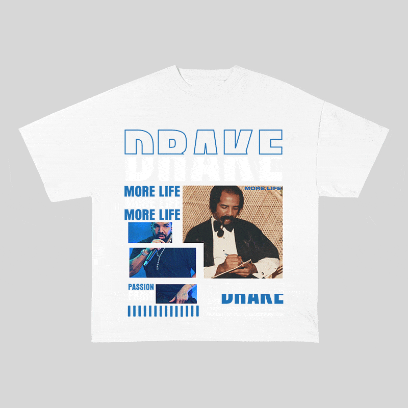 RDMCLOTHINGART tapestry hoodie DRAKE HEAVY WEIGHT COTTON TEE-8994