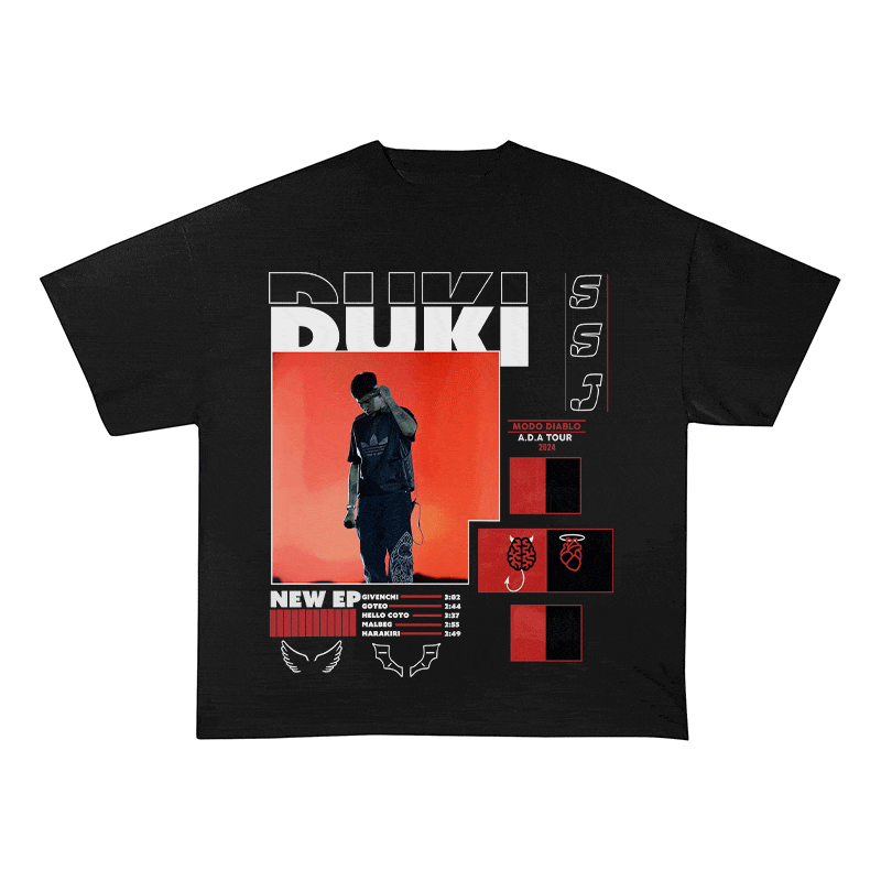 RDMCLOTHINGART tapestry hoodie DUKI HEAVY WEIGHT COTTON TEE-8995
