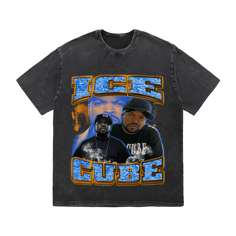 RDMCLOTHINGART tapestry hoodie ICE CUBE HEAVY WEIGHT COTTON TEE-9126