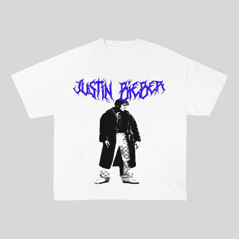 RDMCLOTHINGART tapestry hoodie JUSTIN BIEBER HEAVY WEIGHT COTTON TEE-8910