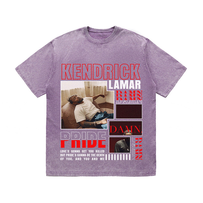 RDMCLOTHINGART tapestry hoodie KENDRICK LAMAR HEAVY WEIGHT COTTON TEE-9003