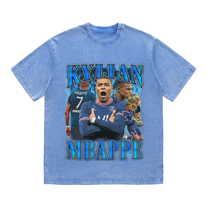 RDMCLOTHINGART tapestry hoodie KYLIAN MBAPPE HEAVY WEIGHT COTTON TEE-9164
