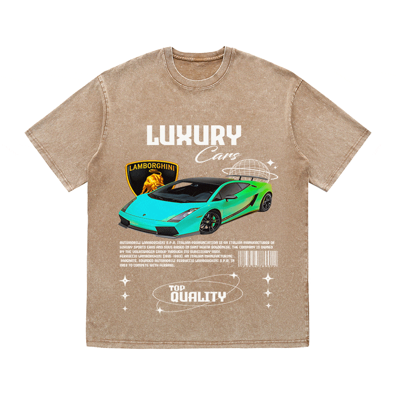 RDMCLOTHINGART tapestry hoodie LAMBORGHINI HEAVY WEIGHT COTTON TEE-9104
