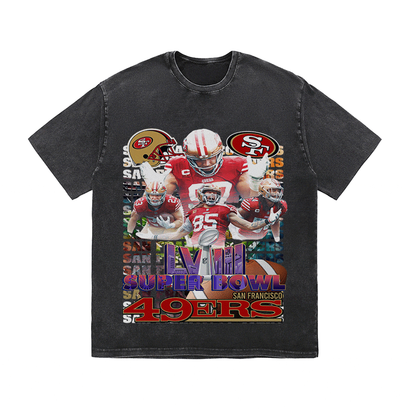RDMCLOTHINGART tapestry hoodie SUPERBOWL HEAVY WEIGHT COTTON TEE-9217