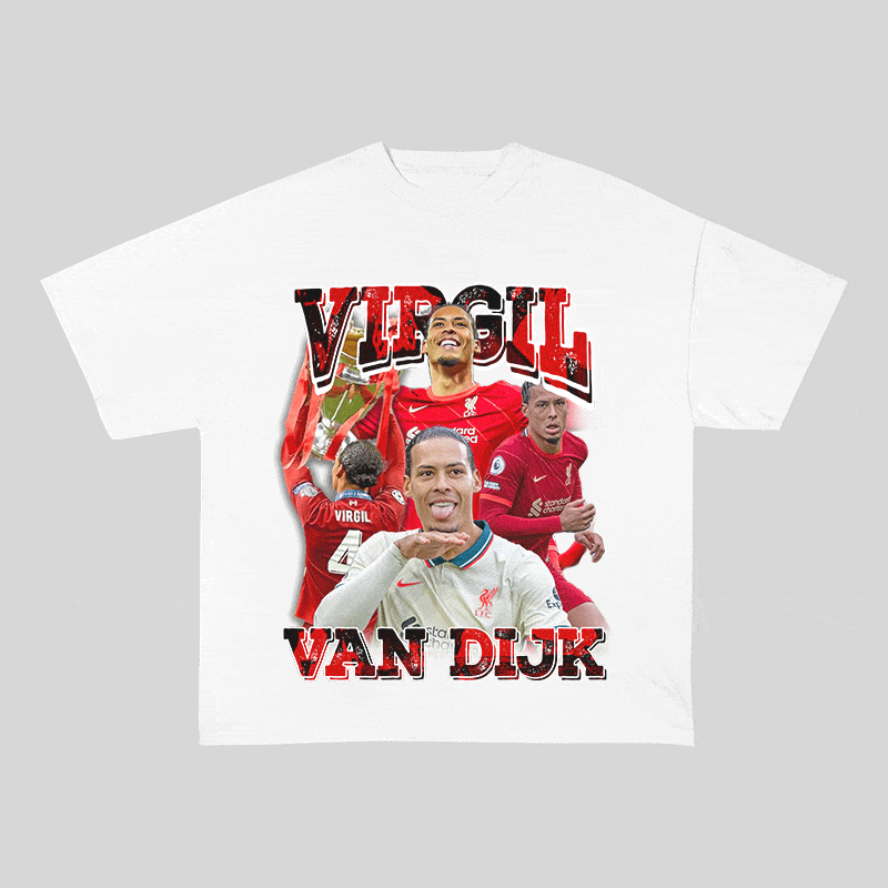RDMCLOTHINGART tapestry hoodie VAN DIJK HEAVY WEIGHT COTTON TEE-9178