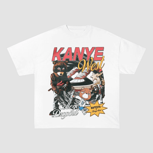 KANYE WEST COLLEGE DROPOUT BAPESTA HEAVYWEIGHT COTTON TEE-57039