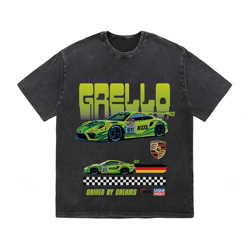 RDMCLOTHINGART tapestry hoodie 911 GRELLO HEAVY WEIGHT COTTON TEE-8837