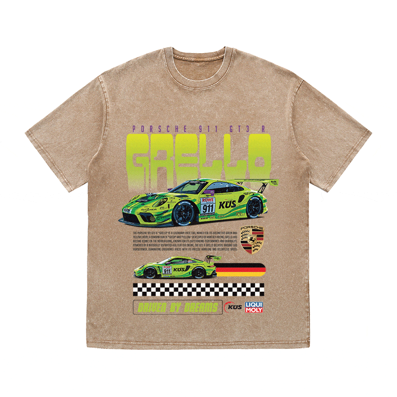 RDMCLOTHINGART tapestry hoodie 911 GRELLO HEAVY WEIGHT COTTON TEE-8837