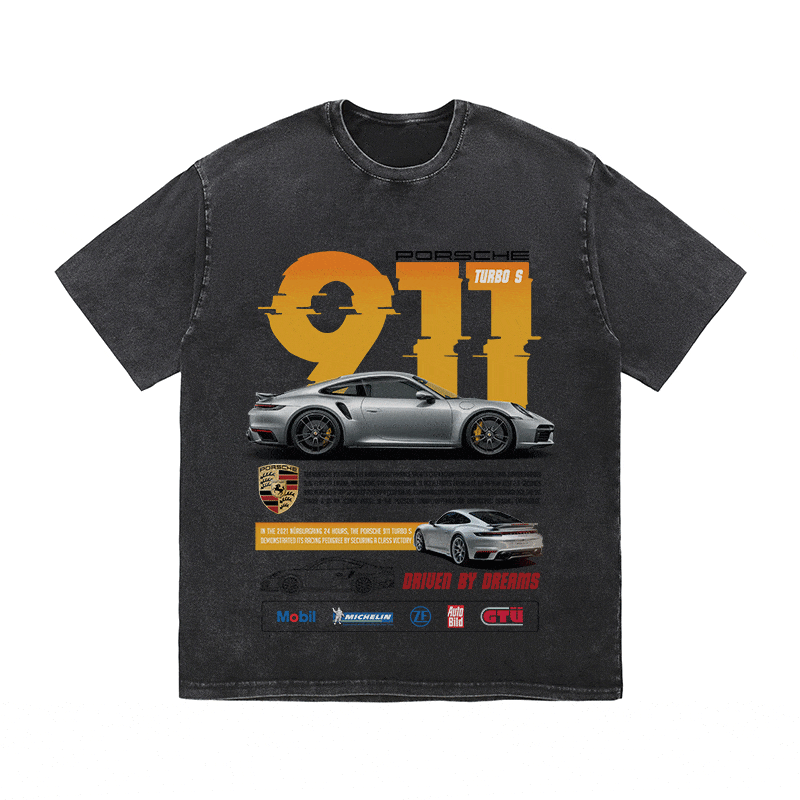 RDMCLOTHINGART tapestry hoodie 911 HEAVY WEIGHT COTTON TEE-8842