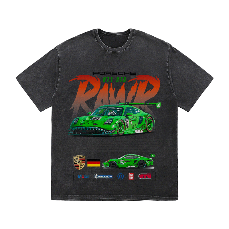 RDMCLOTHINGART tapestry hoodie 911 RAWR HEAVY WEIGHT COTTON TEE-8841