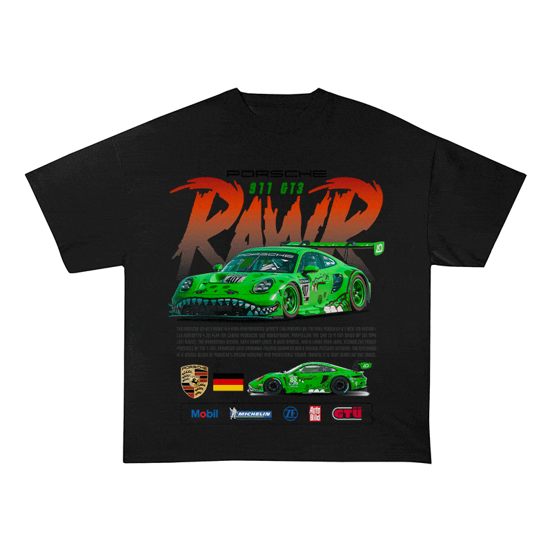 RDMCLOTHINGART tapestry hoodie 911 RAWR HEAVY WEIGHT COTTON TEE-8841