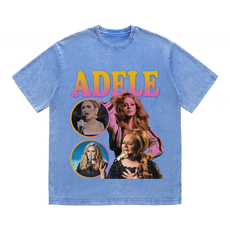RDMCLOTHINGART tapestry hoodie ADELE HEAVY WEIGHT COTTON TEE-9114