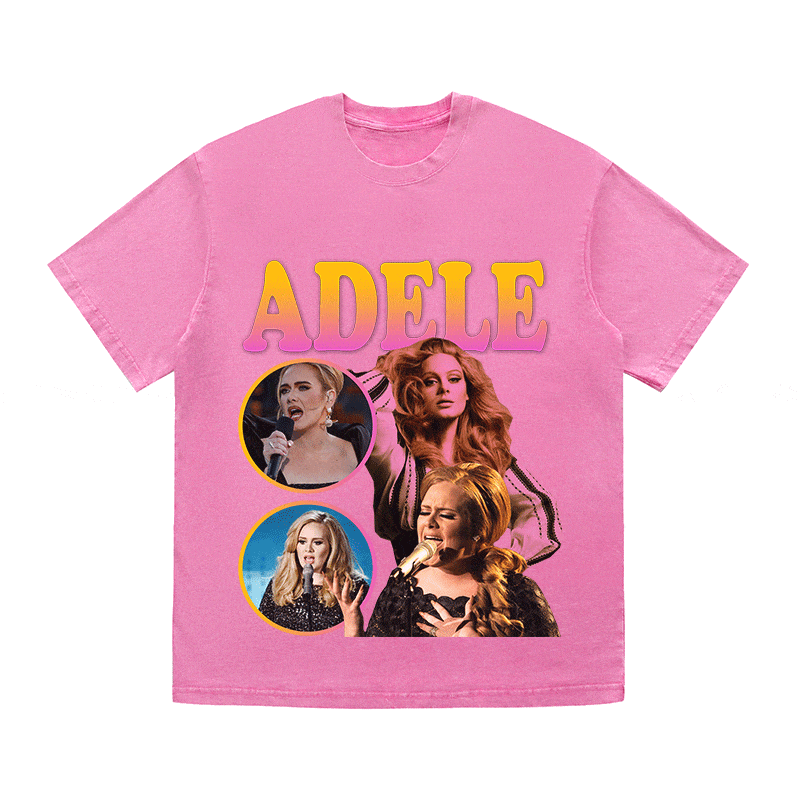 RDMCLOTHINGART tapestry hoodie ADELE HEAVY WEIGHT COTTON TEE-9114