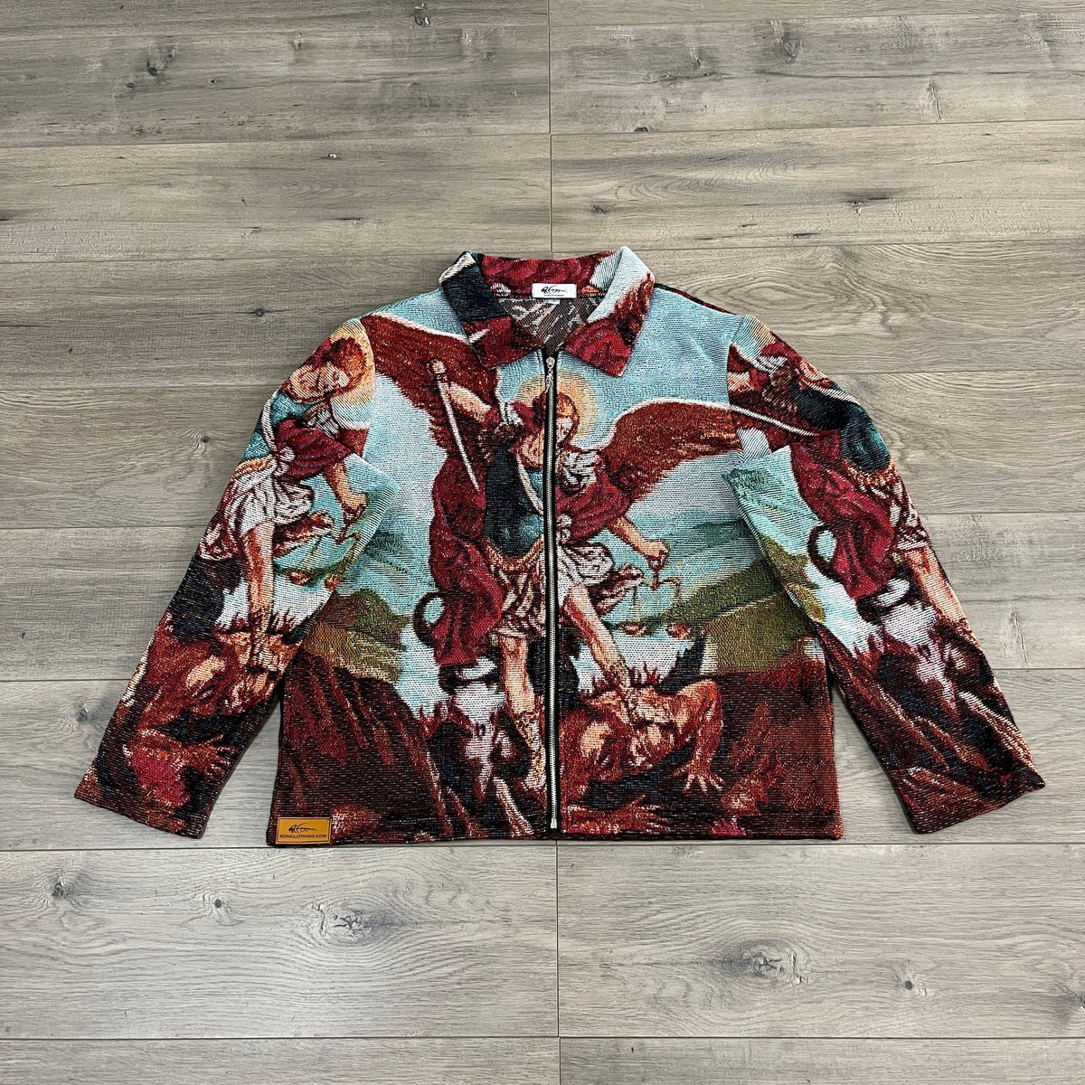 RDMCLOTHINGART tapestry hoodie ARCHANGEL MICHAEL TAPESTRY JACKET
