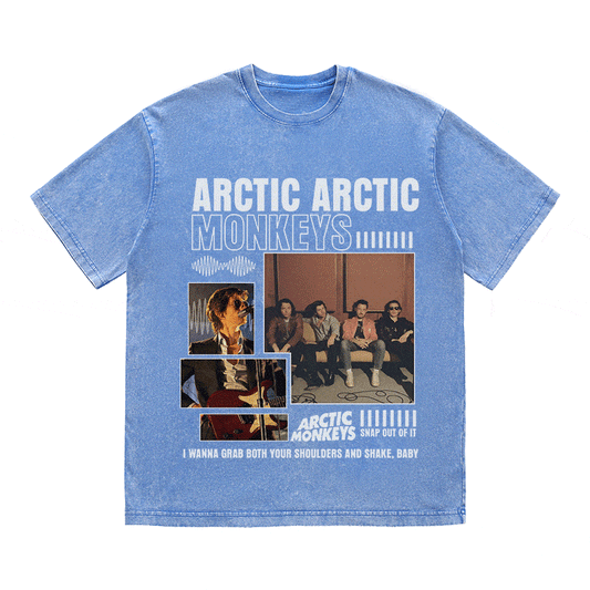 RDMCLOTHINGART tapestry hoodie ARCTIC MONKEYS HEAVY WEIGHT COTTON TEE-8987