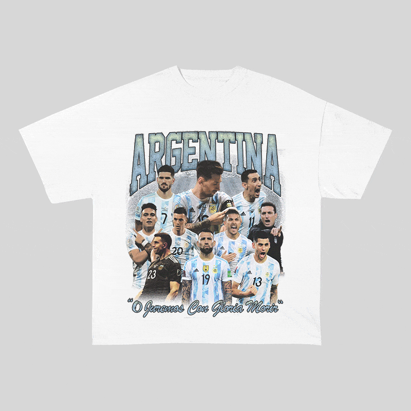 RDMCLOTHINGART tapestry hoodie ARGENTINA HEAVY WEIGHT COTTON TEE-8947