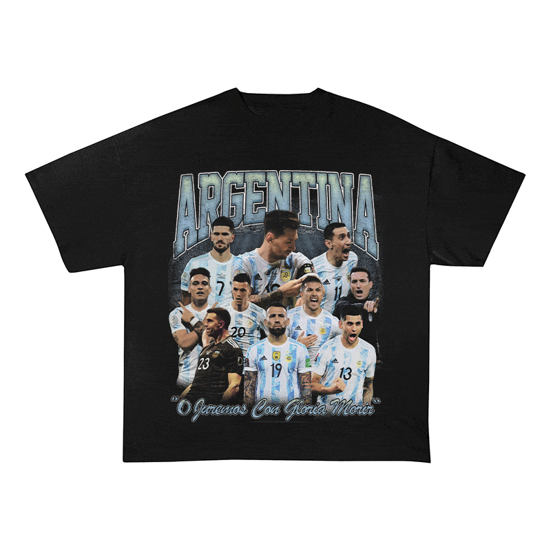 RDMCLOTHINGART tapestry hoodie ARGENTINA HEAVY WEIGHT COTTON TEE-8947