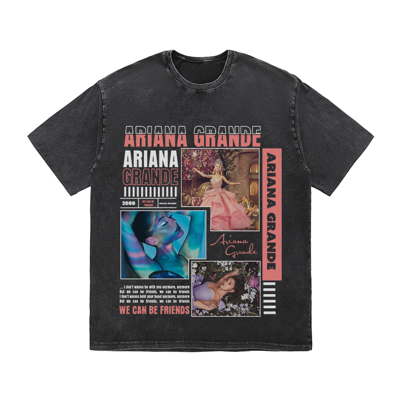 RDMCLOTHINGART tapestry hoodie ARIANA GRANDE HEAVY WEIGHT COTTON TEE-8988