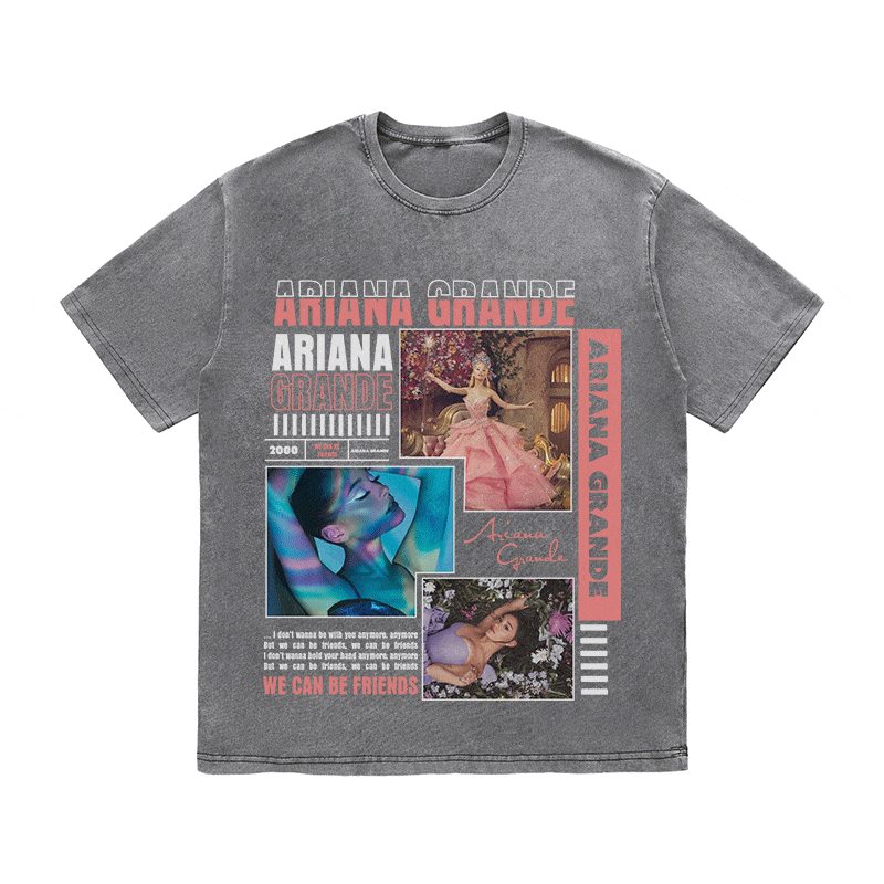 RDMCLOTHINGART tapestry hoodie ARIANA GRANDE HEAVY WEIGHT COTTON TEE-8988
