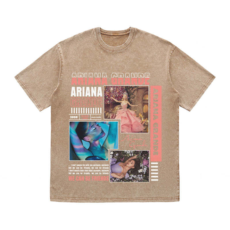 RDMCLOTHINGART tapestry hoodie ARIANA GRANDE HEAVY WEIGHT COTTON TEE-8988