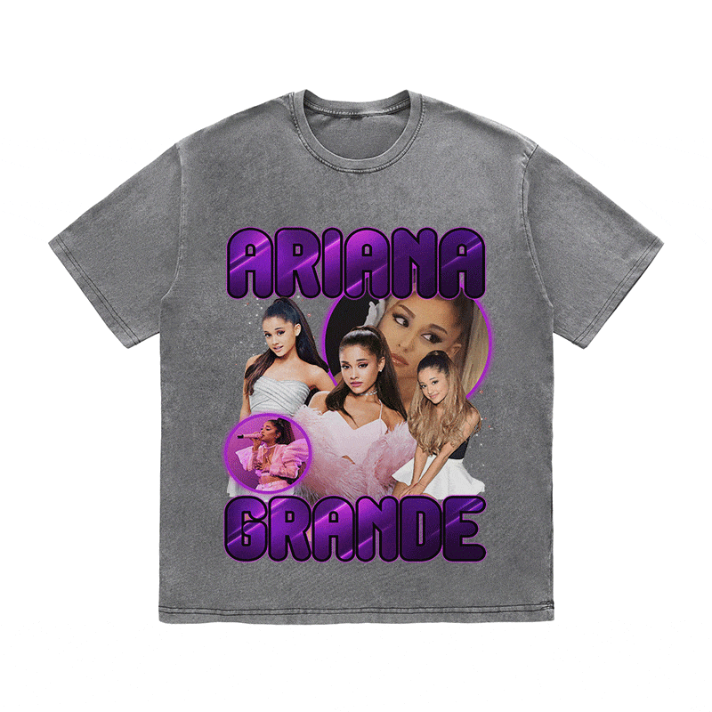 RDMCLOTHINGART tapestry hoodie ARIANA GRANDE HEAVY WEIGHT COTTON TEE-9116