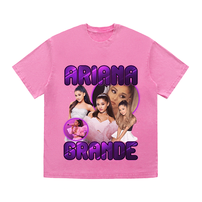 RDMCLOTHINGART tapestry hoodie ARIANA GRANDE HEAVY WEIGHT COTTON TEE-9116