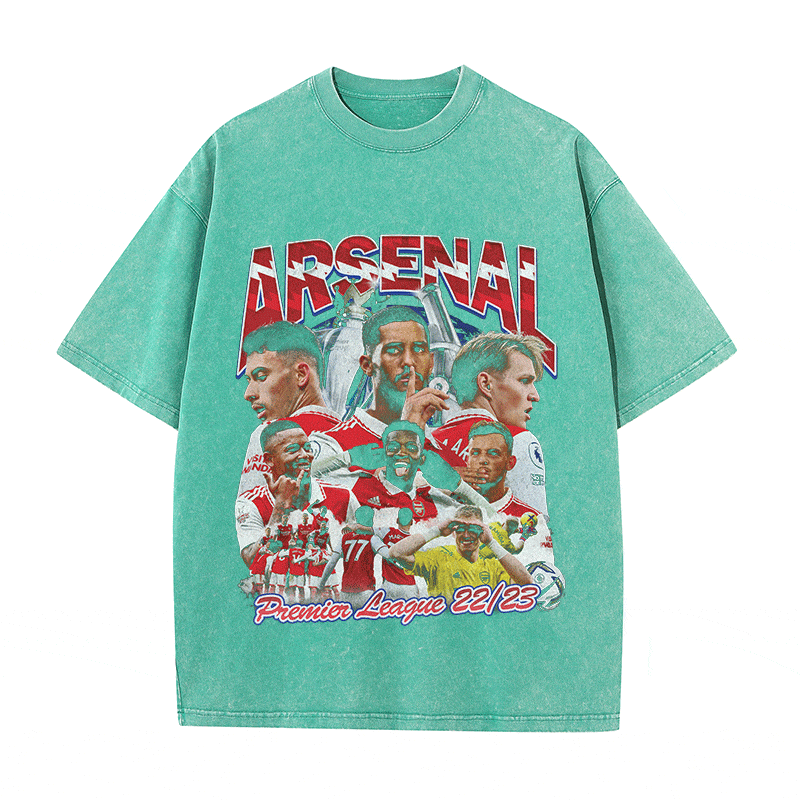 RDMCLOTHINGART tapestry hoodie ARSENAL HEAVY WEIGHT COTTON TEE-8949