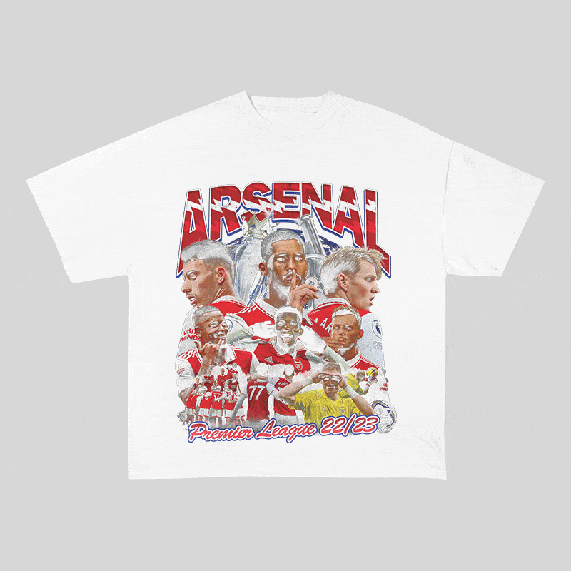 RDMCLOTHINGART tapestry hoodie ARSENAL HEAVY WEIGHT COTTON TEE-8949