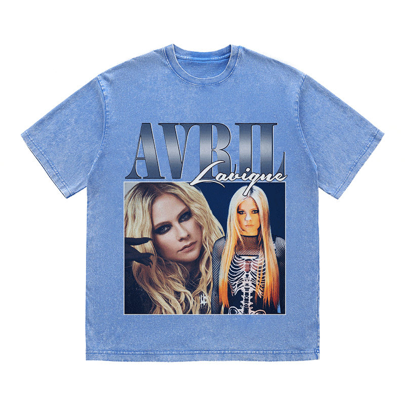 RDMCLOTHINGART tapestry hoodie AVRIL LAVIGNE HEAVY WEIGHT COTTON TEE-8851