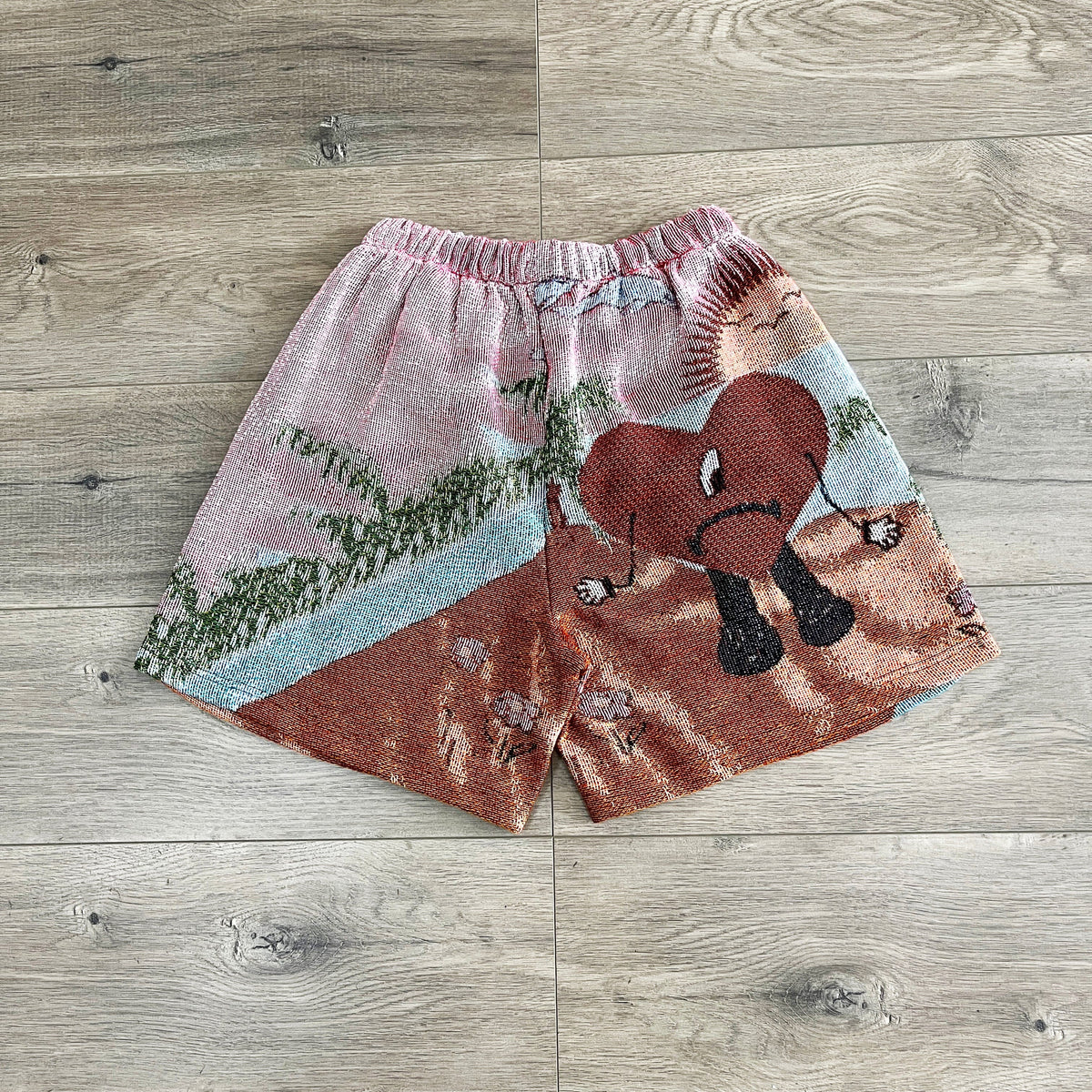 RDMCLOTHINGART tapestry hoodie BAD-BUNNY TAPESTRY SHORTS