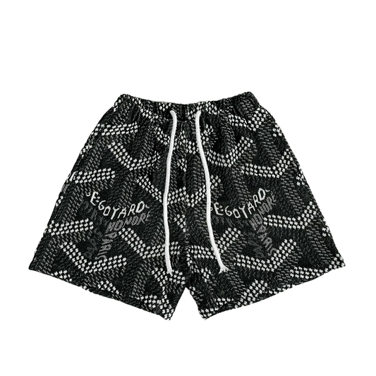 BLACK GY TAPESTRY SHORTS