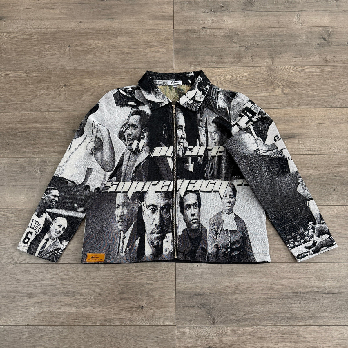 RDMCLOTHINGART tapestry hoodie BLACK LEADER TAPESTRY JACKET