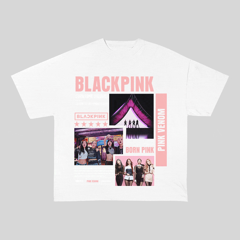 RDMCLOTHINGART tapestry hoodie BLACKPINCK HEAVY WEIGHT COTTON TEE-8992
