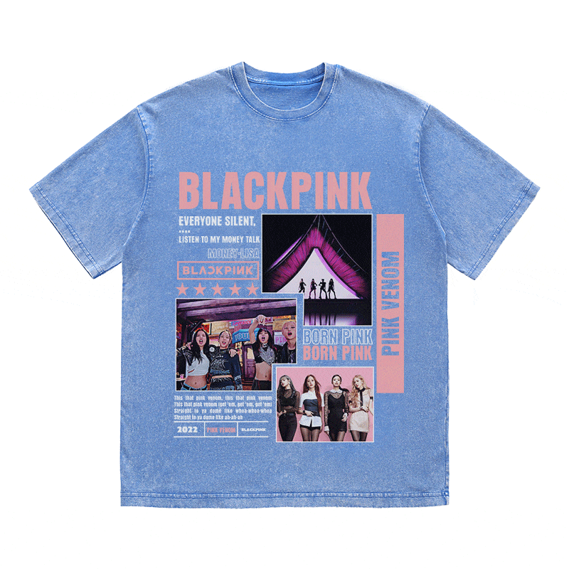 RDMCLOTHINGART tapestry hoodie BLACKPINCK HEAVY WEIGHT COTTON TEE-8992