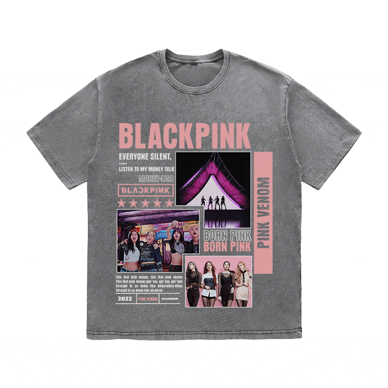 RDMCLOTHINGART tapestry hoodie BLACKPINCK HEAVY WEIGHT COTTON TEE-8992
