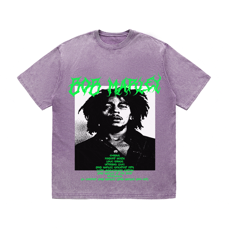 RDMCLOTHINGART tapestry hoodie BOB MARLEY HEAVY WEIGHT COTTON TEE-8924