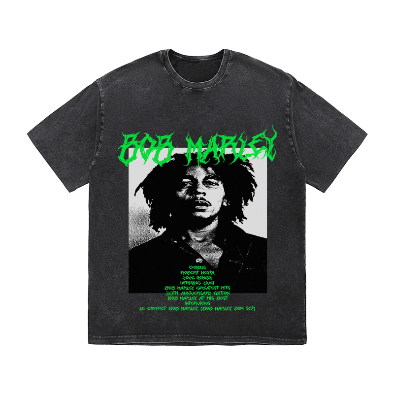 RDMCLOTHINGART tapestry hoodie BOB MARLEY HEAVY WEIGHT COTTON TEE-8924