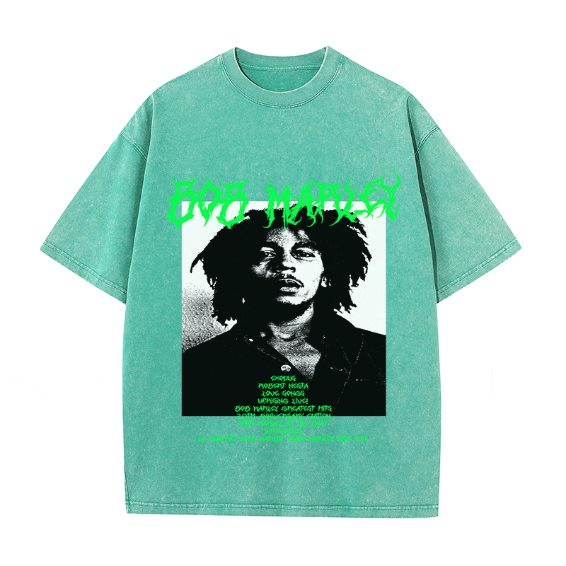 RDMCLOTHINGART tapestry hoodie BOB MARLEY HEAVY WEIGHT COTTON TEE-8924