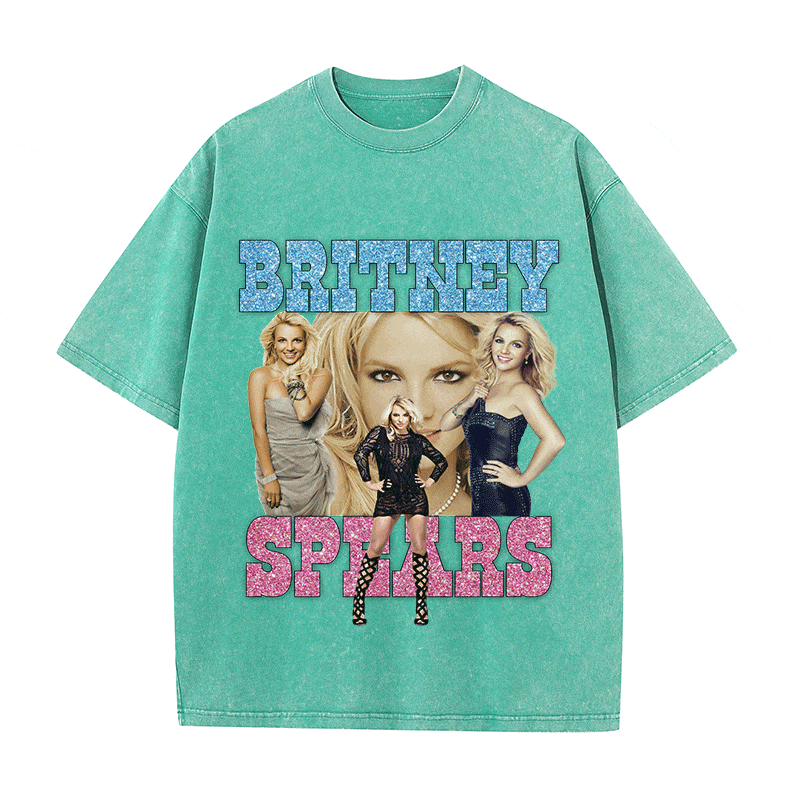 RDMCLOTHINGART tapestry hoodie BRITNEY SPEARS HEAVY WEIGHT COTTON TEE-9121