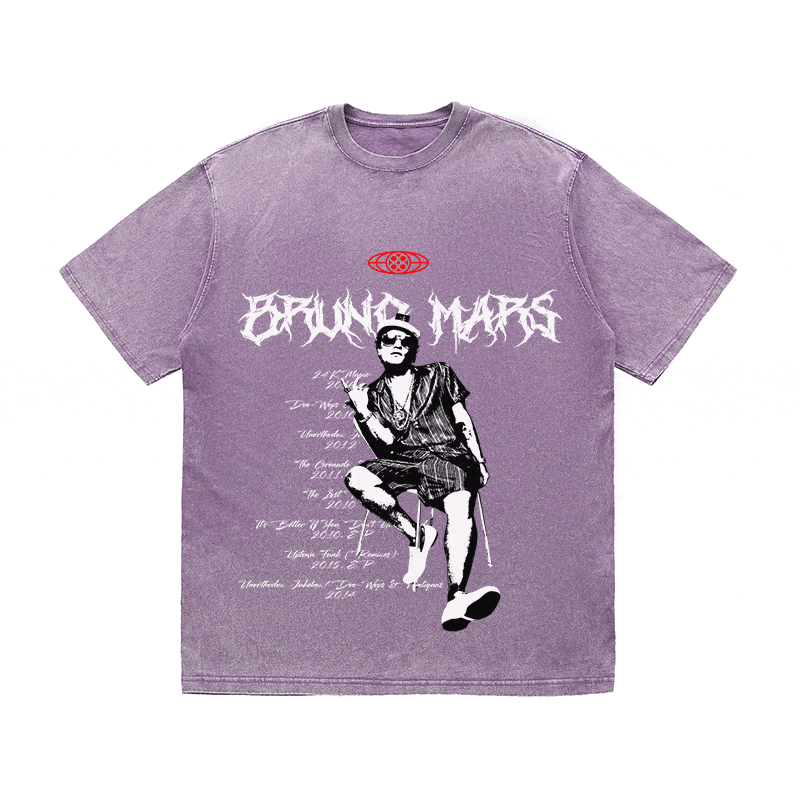 RDMCLOTHINGART tapestry hoodie BRUNO MARS HEAVY WEIGHT COTTON TEE-8874