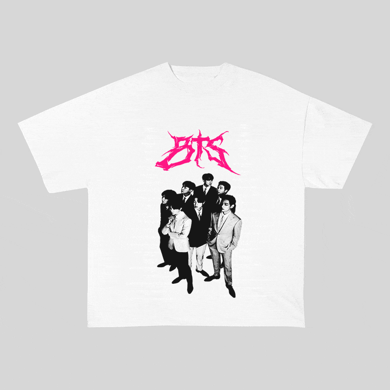 RDMCLOTHINGART tapestry hoodie BTS HEAVY WEIGHT COTTON TEE-8899