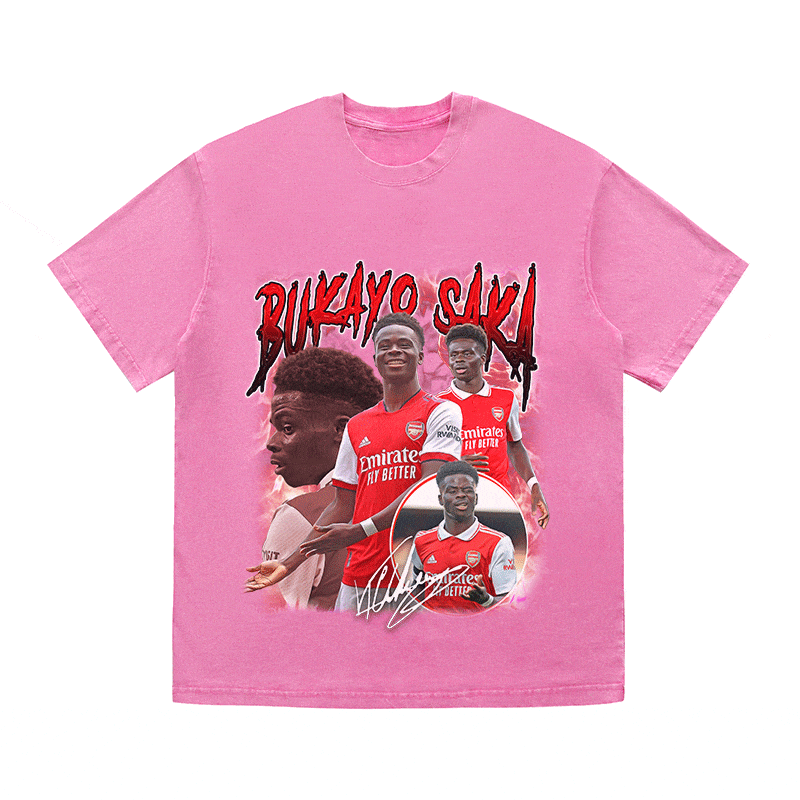 RDMCLOTHINGART tapestry hoodie BUKAYO SAKA HEAVY WEIGHT COTTON TEE-9151
