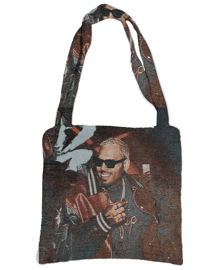 RDMCLOTHINGART tapestry hoodie CHRIS BROWN TAPESTRY BAG