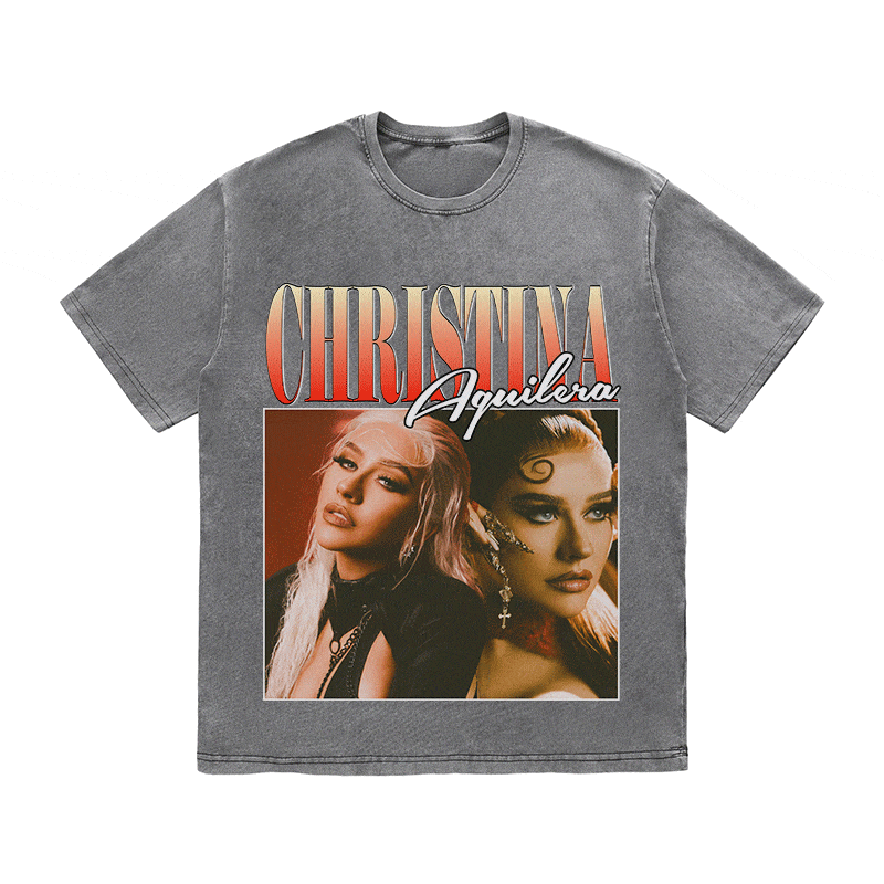 RDMCLOTHINGART tapestry hoodie CHRISTINA HEAVY WEIGHT COTTON TEE-8858