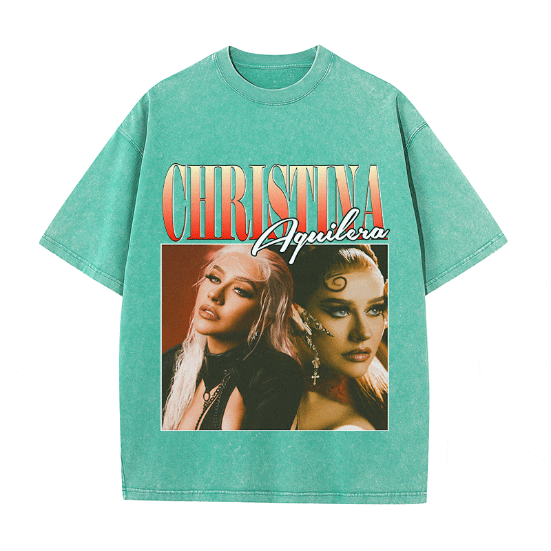 RDMCLOTHINGART tapestry hoodie CHRISTINA HEAVY WEIGHT COTTON TEE-8858