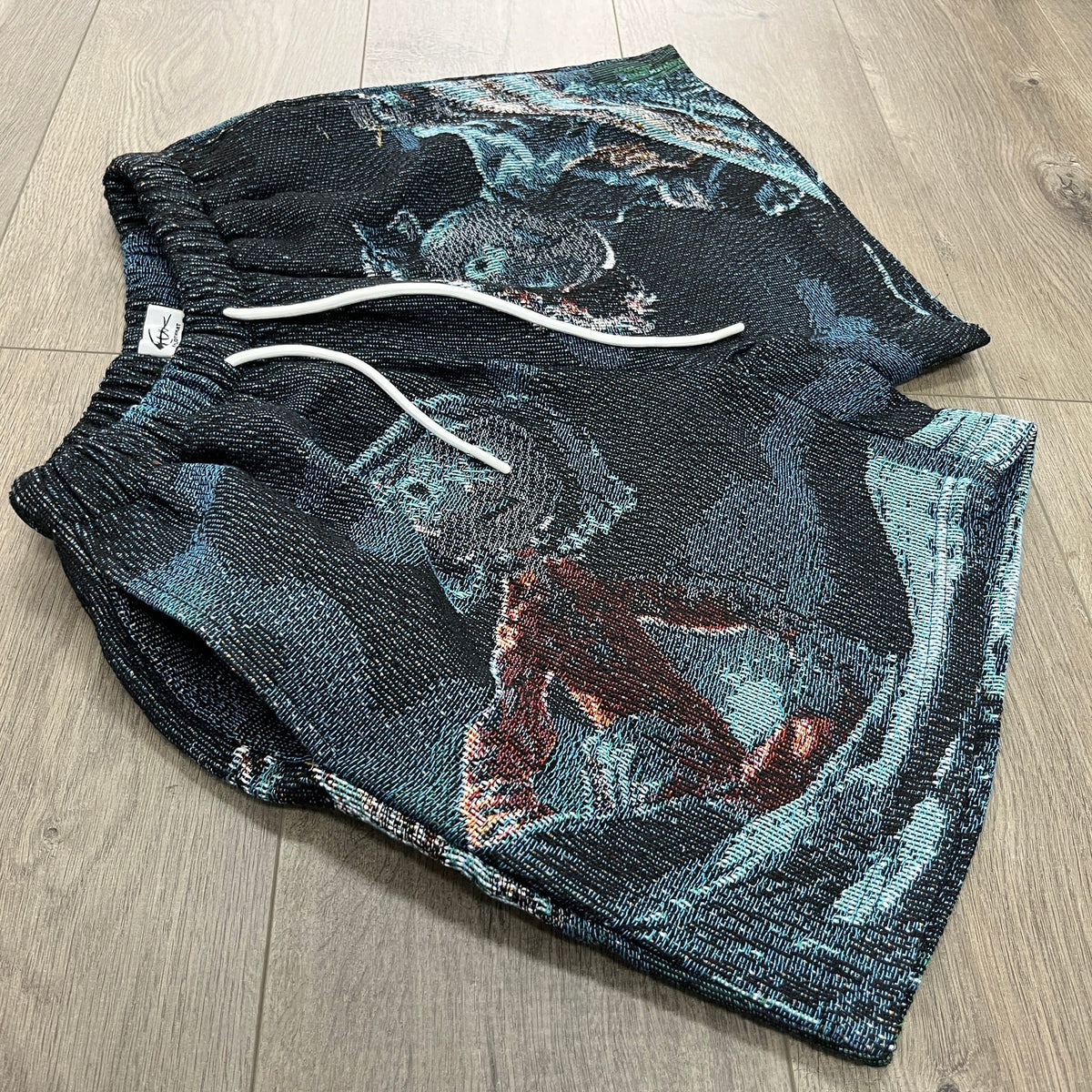 RDMCLOTHINGART tapestry hoodie CORALINE TAPESTRY SHORTS