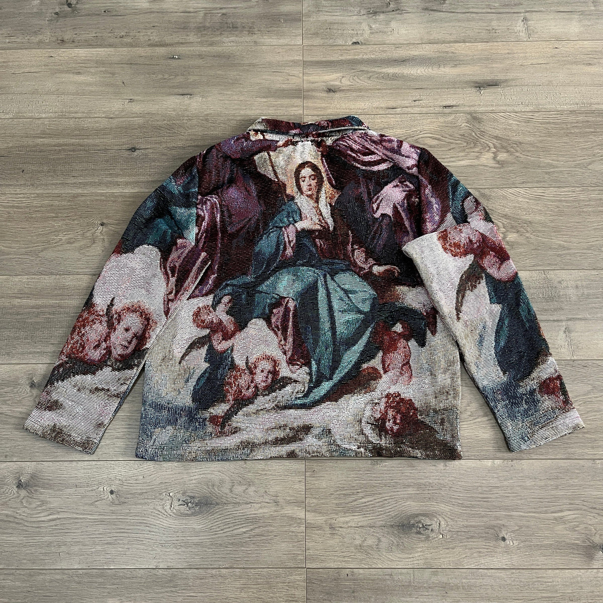 RDMCLOTHINGART tapestry hoodie CORONATION MARY TAPESTRY JACKET