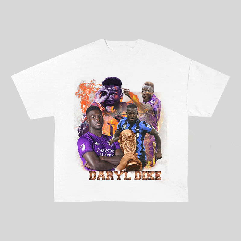 RDMCLOTHINGART tapestry hoodie DARYL DIKE HEAVY WEIGHT COTTON TEE-9153